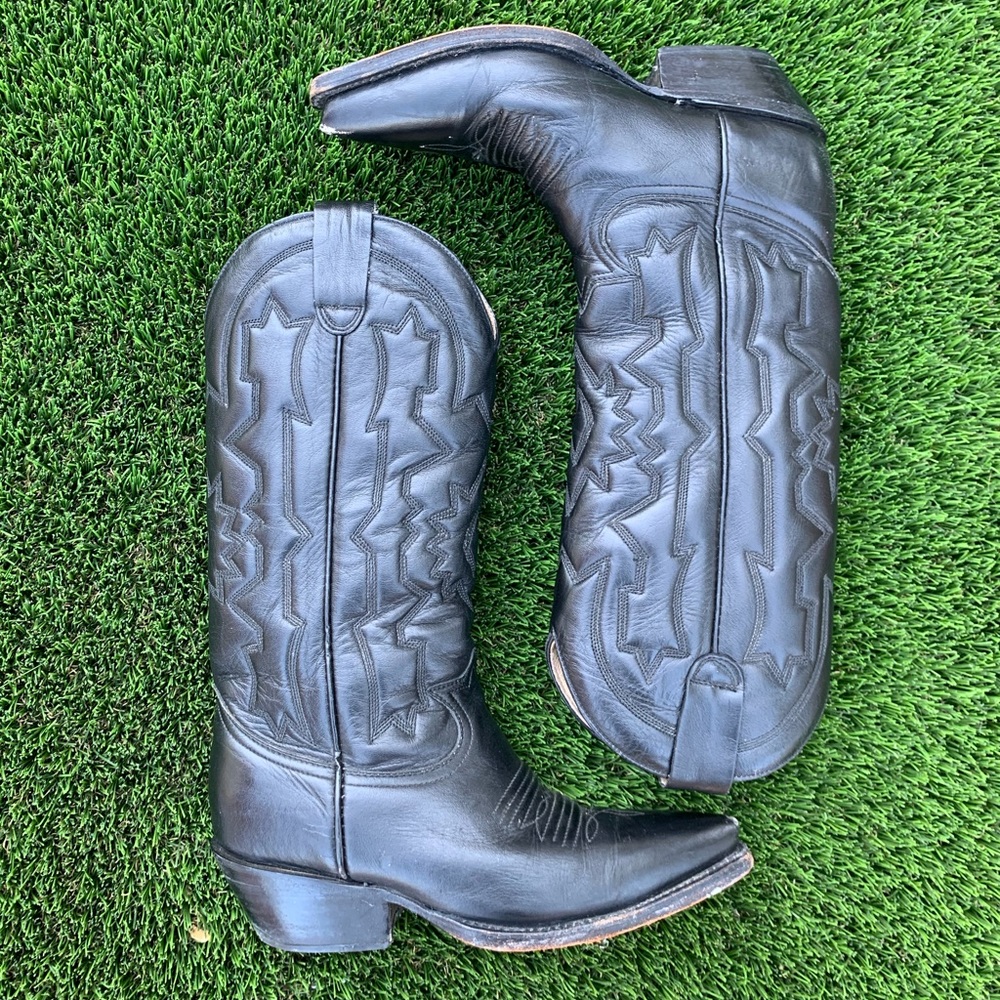Cowboy boots leather size 5